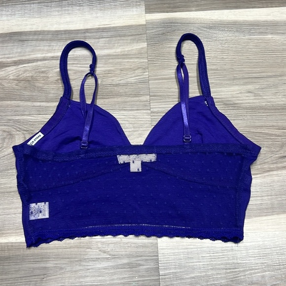 Zenana purple  lace bralette / crop top size small - Picture 5 of 7